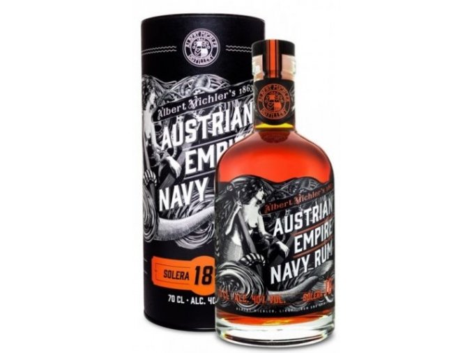 Austrian Empire Navy Rum Solera 18 YO + Tuba, 0,7l