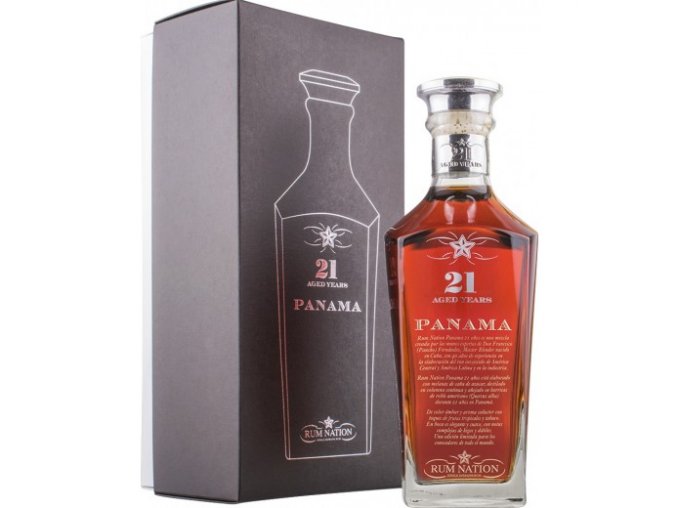 Rum Nation 21 YO Panama, Gift Box, 40%, 0,7l 3