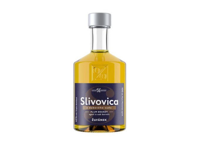 Žufánek Slivovica z dubového sudu, miniatura, 45%, 0,1l