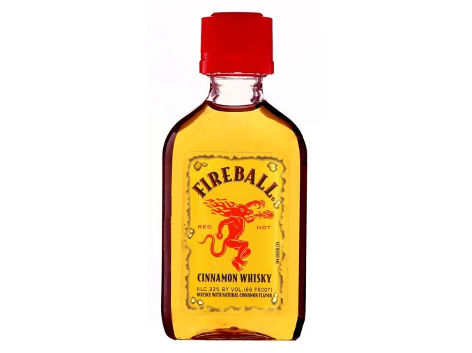 Fireball Cinnamone Whiskey Liquer, miniatura, 33%, 0,05l