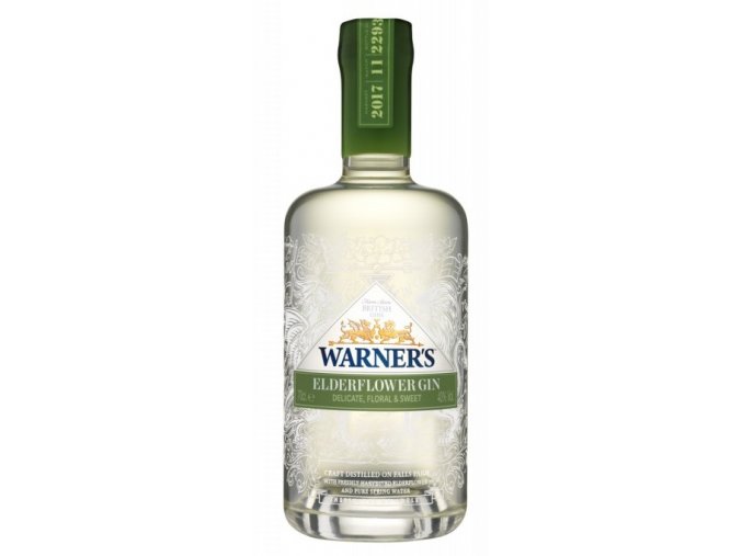 Warners Elderflower gin 40%, 0,7l