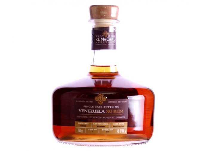 West Indies R&C Merchants Venezuela XO Rum, 46%, 0,7l
