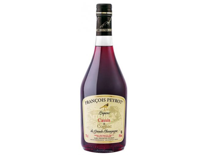 Francois Peyrot Liqueur Cassis & Cognac (Černo-rybízový likér), 18%, 0,7l