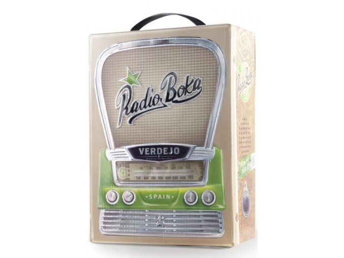 radio boka white bib front view