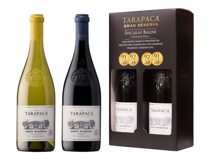 8933 tarapaca merlot chardonnay gran reserva 2x0 75l