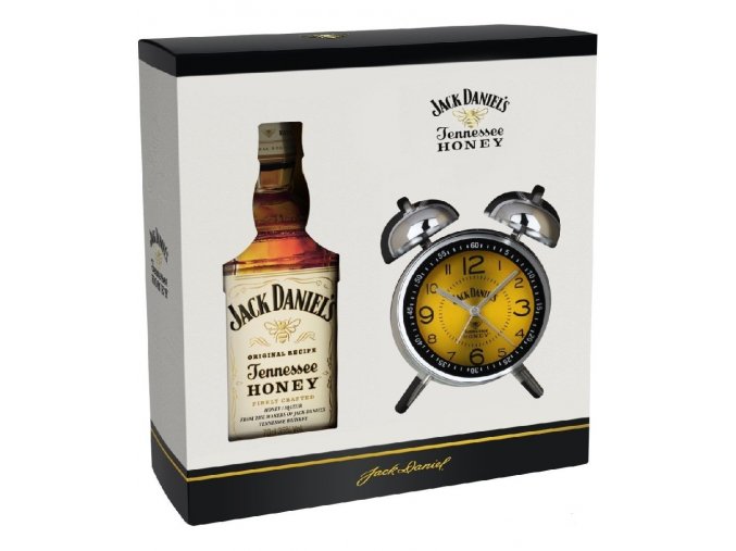 Jack Daniel´s Honey + budík, Gift box, 35%, 0,7l