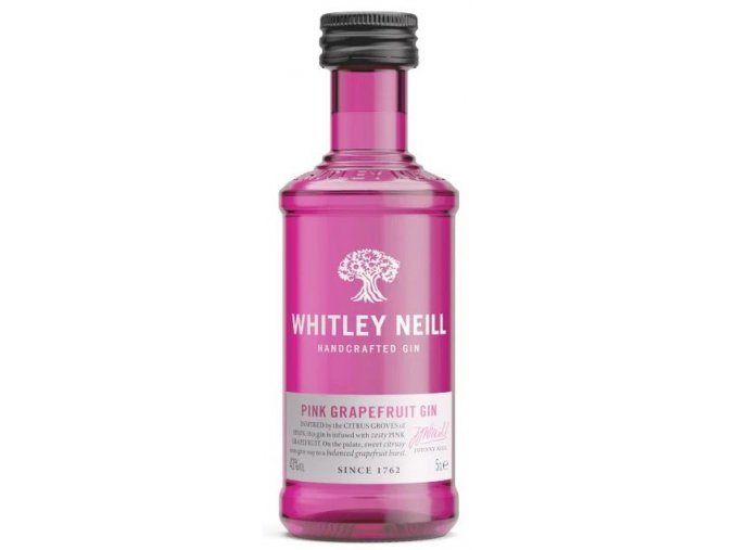 Whitley Neill Pink Grapefruit gin, 43%, 0,05l