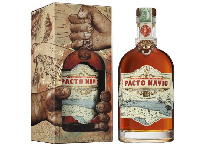 Pacto Navio Rum, Gift box, 40%, 0,7l