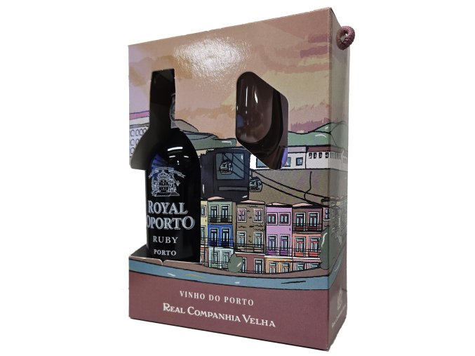 royal oporto ruby darkove baleni se sklenickami 0 75l