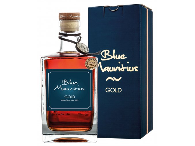 Blue Mauritius Gold Gift Box