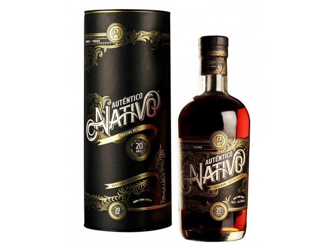 Auténtico Nativo 20 YO, Gift box, 40%, 0,7l