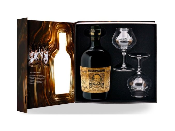 rum giftbox diplomatico seleccion de familia glass 2021 edition