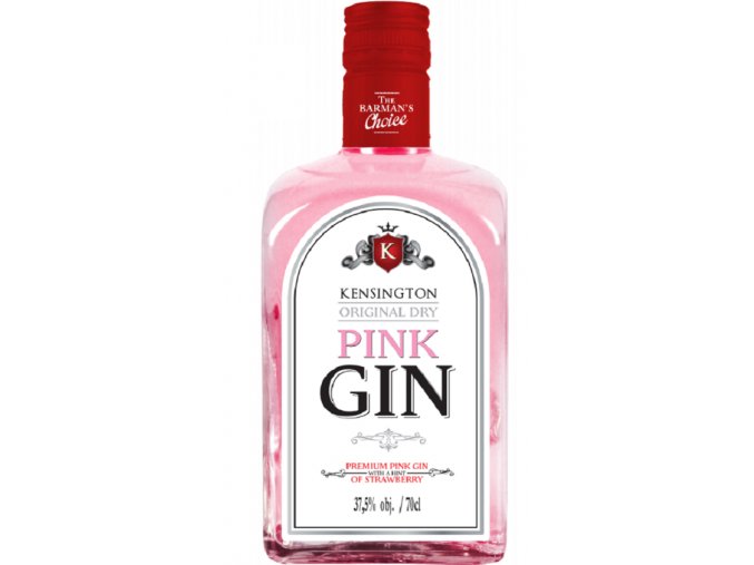 Kensington Dry Gin PINK, 37,5%, 0,7l