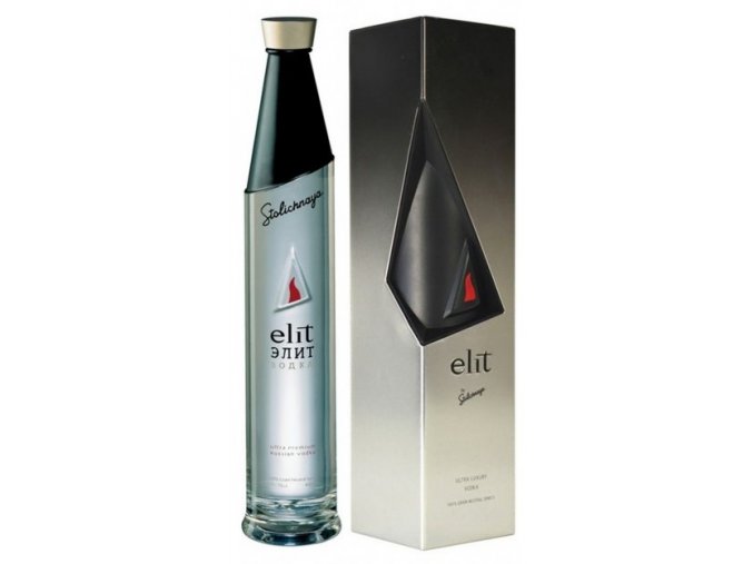 Stolichnaya Elit vodka v dárkové krabičce, 40%, 0,7l