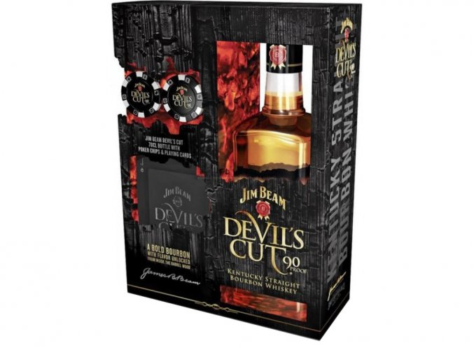 Jim Beam Devils Cut Poker pack, 45%, 1l