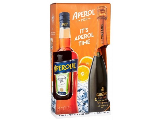 Aperol + Cinzano Pro-Spritz, Gift Box, 1,45l