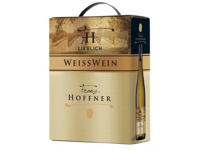 Franz Hoffner Weisswein, polosladké, Bag in box, 3l