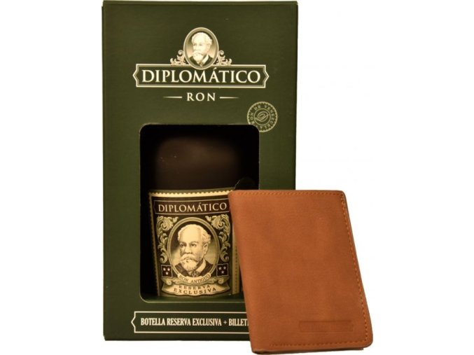 Diplomatico Reserva Exclusiva 12y 0,7l 40% GB + peněženka