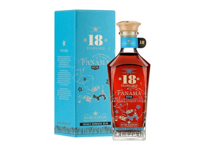 Rum Nation 18 YO Panama rum, Gift Box, 40%, 0,7