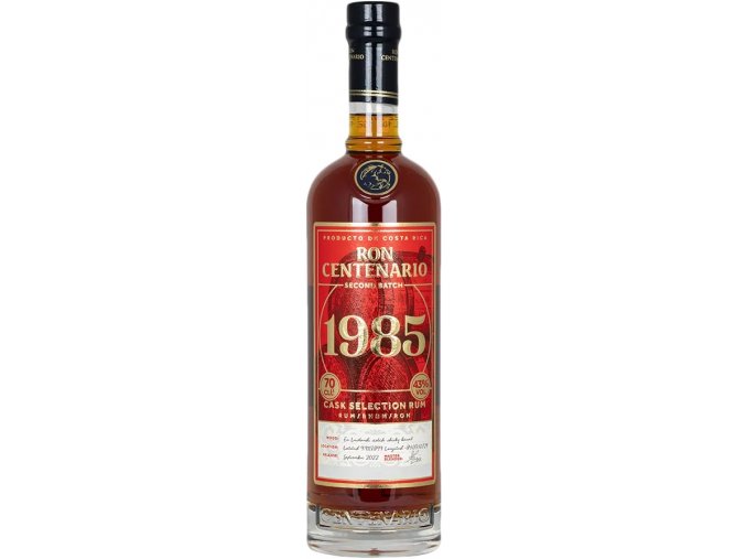 Centenario Rum 1985 Second Batch, 43%, 0,7l