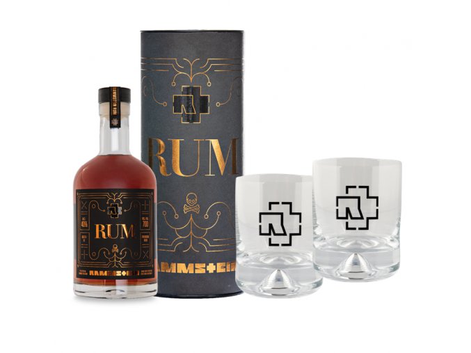 Rammstein rum + 2 originální skleničky, 40%, 0,7l