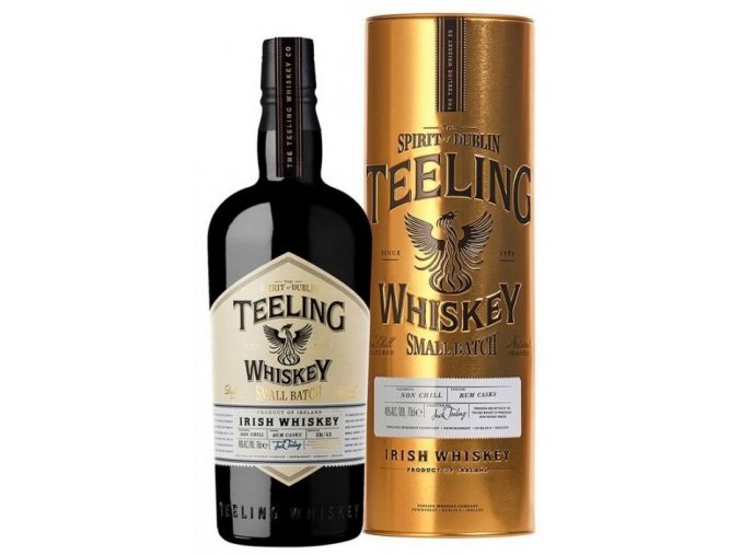 Teeling Small Batch, Plechová Tuba Zlatá, 46%, 0,7l