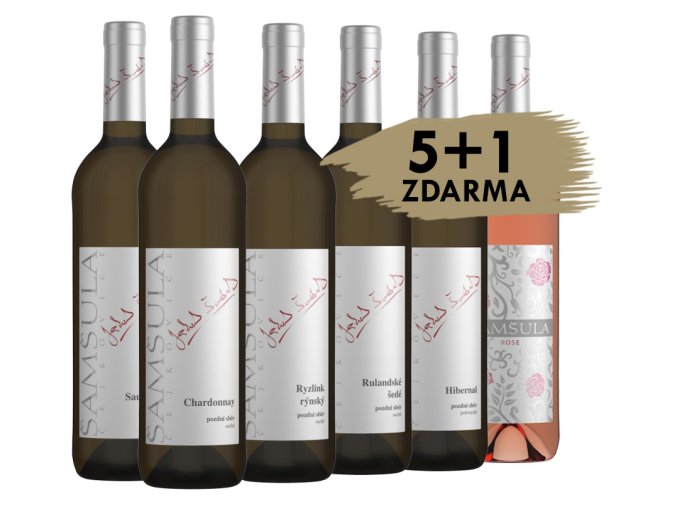 Degustační balíček Šamšula 5+1 zdarma, 6x0,75l