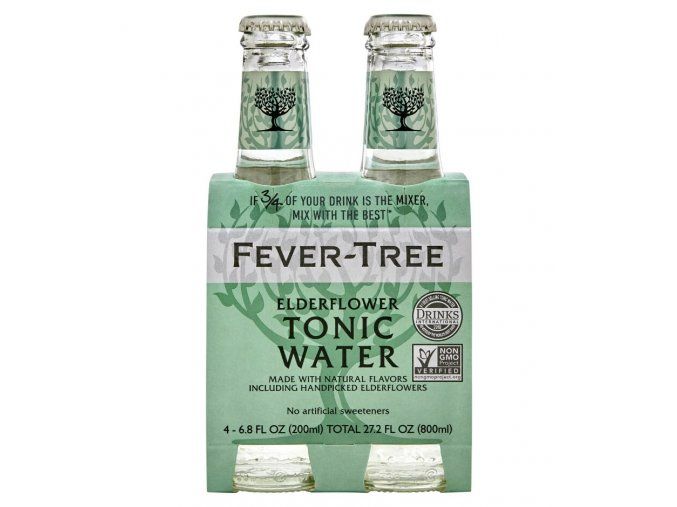 Fever Tree Elderflower Tonic Water, 4x 200ml (4 pack)1