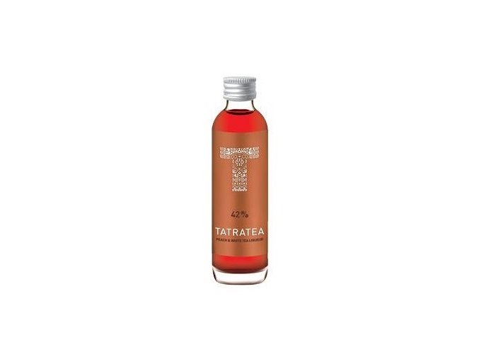 Tatratea 42% Peach Tea liqueur, miniatura, 0,04l