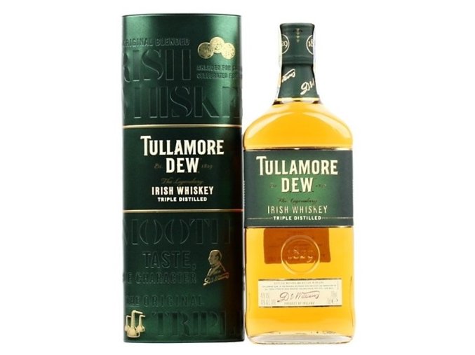 Tullamore dew, plechová tuba, 40%, 0,7l