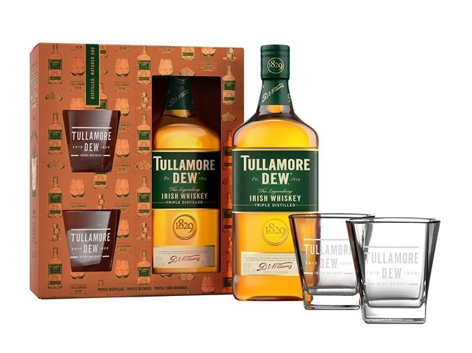 Tullamore Dew + 2 skleničky, 40%, 0,7l1