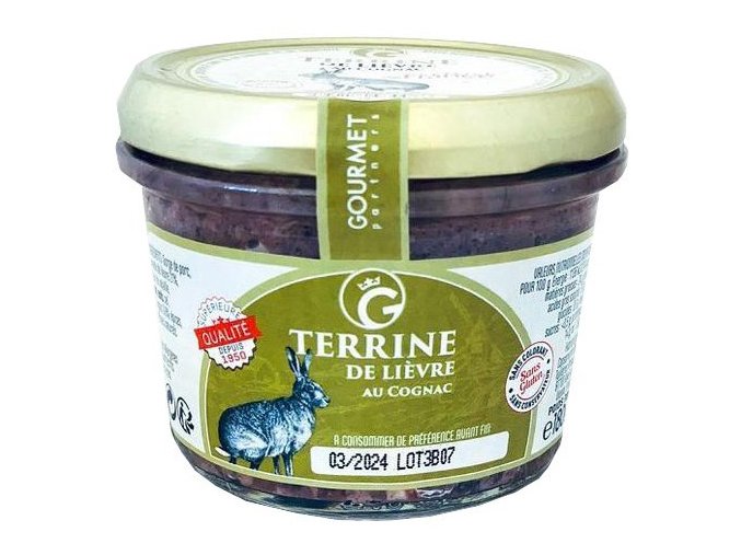 Gourmet Partners Zaječí terina s koňakem, 180g