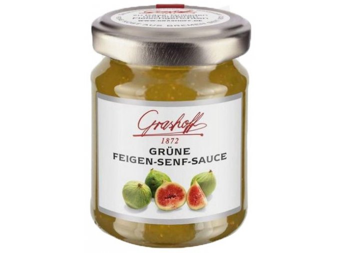 Grashoff Omáčka ze zelených fíků a hořčičných semínek, sklo, 125ml