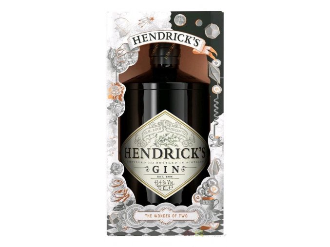 Hendricks gift set „ the Wonder of Two ” small batch Scotch gin 41.4% vol. 0.70 l