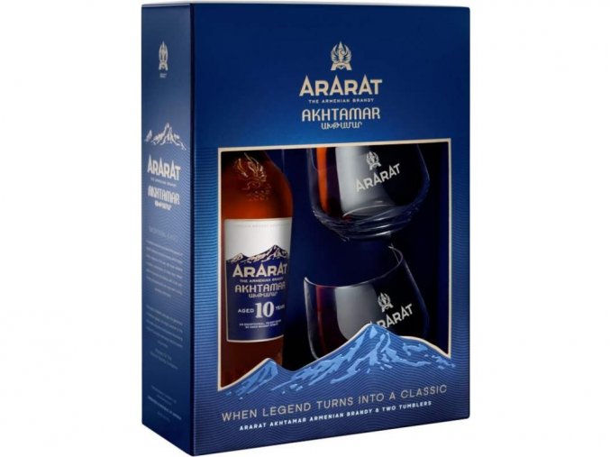 Ararat 10 YO se skleničkami