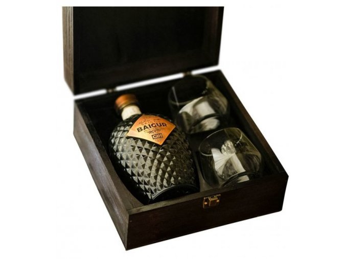 Saigon Baigur Dry Gin + 2 skleničky, Gift Box, 43%, 0,7l