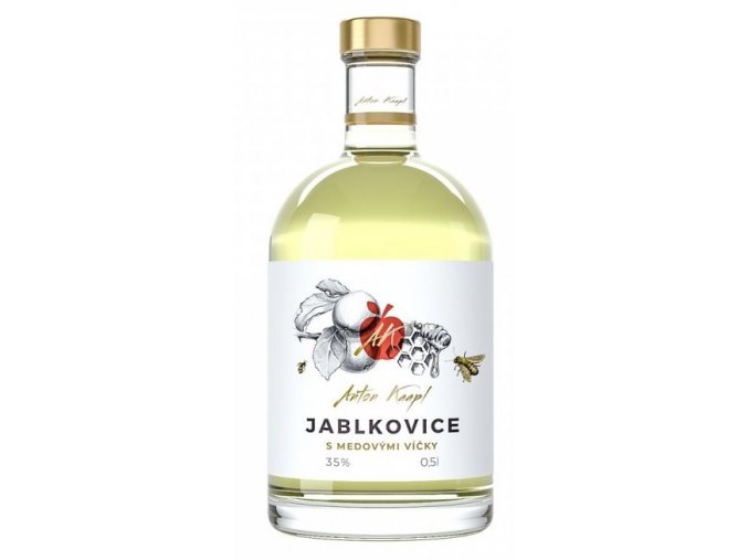 Anton Kaapl - Jablkovice s medovými víčky, 35%, 0,5l