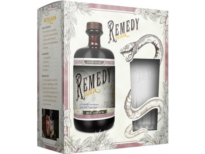 Remedy Elixir + sklenice, 34%, 0,7l