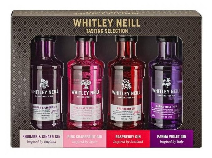 Whitley Neill Flavoured Selection, 43%, 4x0,05l