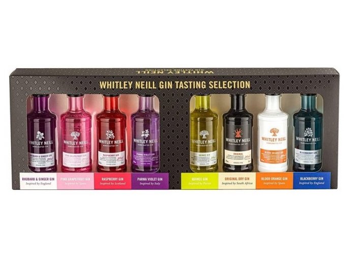 Whitley Neill Tasting Pack, 43%, 8x0,05l