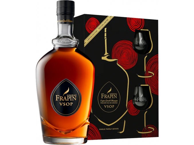 Cognac Frapin VSOP + sklenice, 40%, 0,7