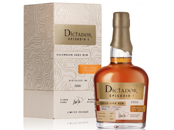 Dictador Episodio 1 American Oak Cask 20yo 2000, 43%, 0,7l