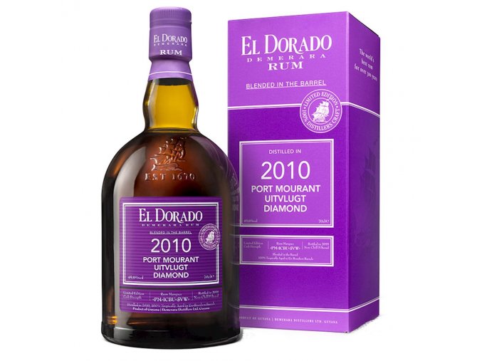 El Dorado 2010 Diamond Port Mourant, 49,1%, 0,7l