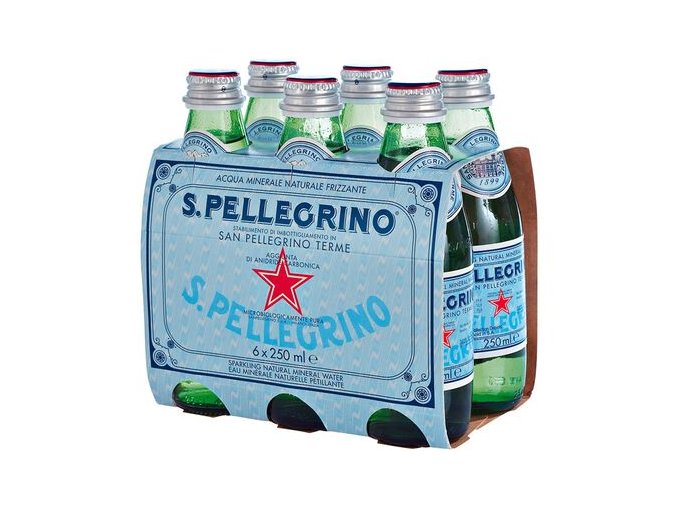 San Pellegrino sklo, 6x0,25l