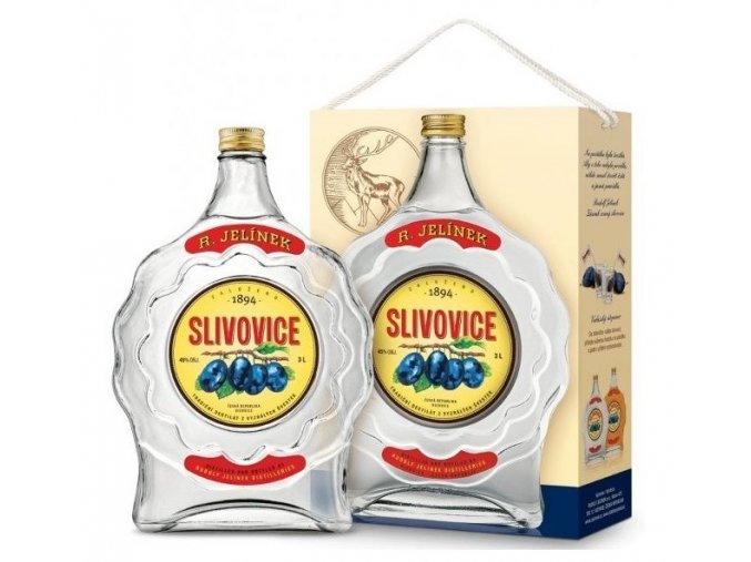 R. Jelínek Slivovice bílá, Gift box, 45%, 3l