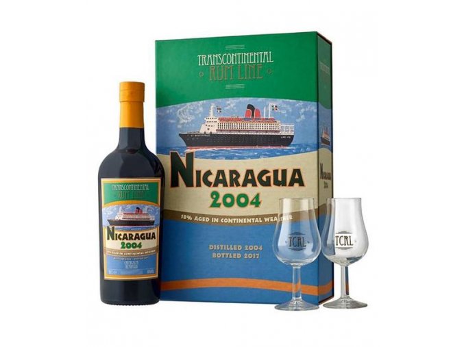 Transcontinental Rum Line Nicaragua 2004 Gift Box, 43%, 0,7l