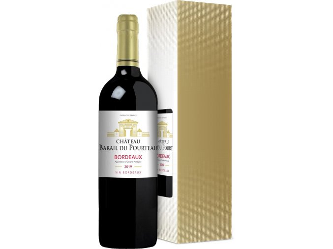 Chateau Barail du Pourteau Bordeaux rouge AOP v dárkové krabičce, 0,75l