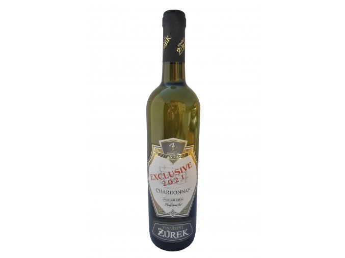 Chardonnay, 2021, Exclusive, pozdní sběr, polosuché, Žůrek, 0,75l