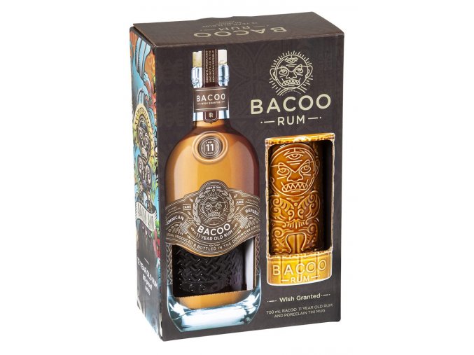 Bacoo 11 YO, Gift box, 40%, 0,7l