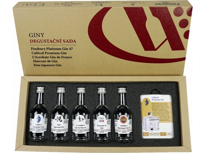 Gin degustační set, 5x40ml